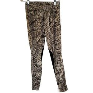 Kerrits Equestrian Brown Patterned Horse Riding Tapered Pants Women's Small